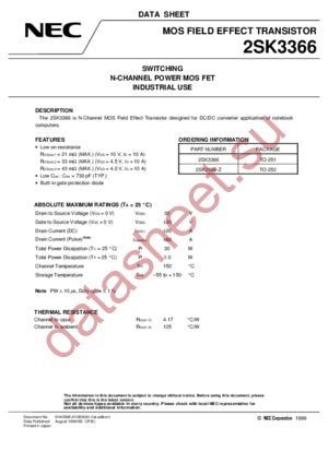 2SK3366 datasheet  