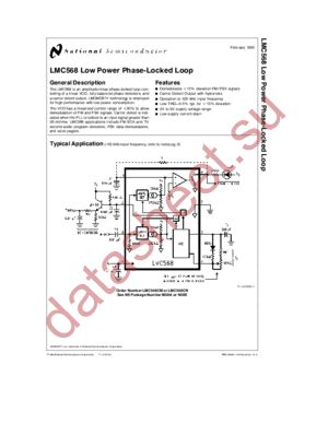 LMC568 datasheet  