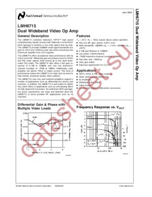 LMH6715 datasheet  