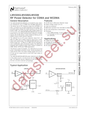 LMV226TLX datasheet  