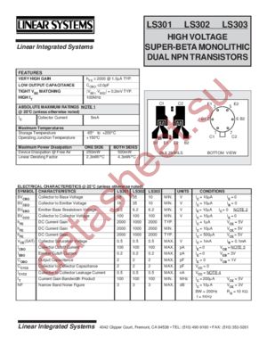 LS301 datasheet  