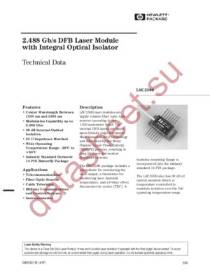 LSC2500 datasheet  