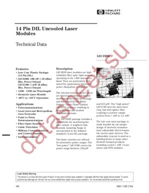 LSC3100 datasheet  