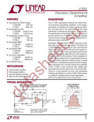 LT1001 datasheet  