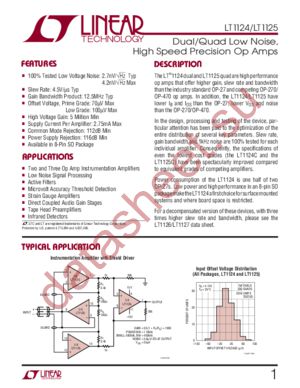 LT1124CN8 datasheet  