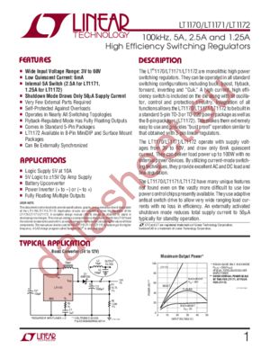 LT1171HVCT datasheet  