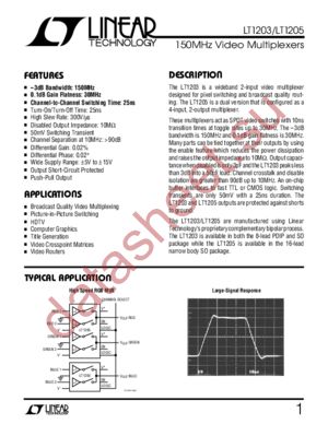 LT1203CS8 datasheet  