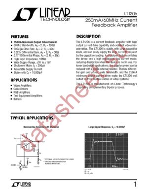 LT1206CR datasheet  