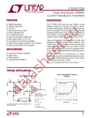 LT1230 datasheet  