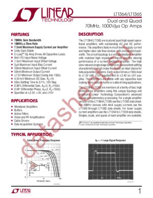 LT1364CN8 datasheet  