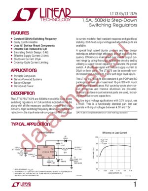 LT1376HVCS8 datasheet  