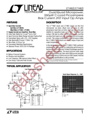 LT1463 datasheet  