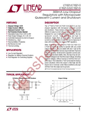 LT1521CST-5 datasheet  