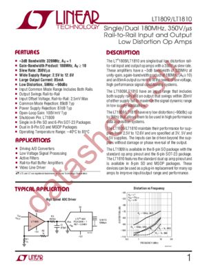 LT1809 datasheet  