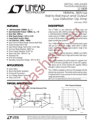 LT1809IS8 datasheet  