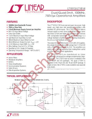 LT1813 datasheet  