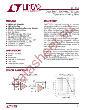 LT1813DS8 datasheet  