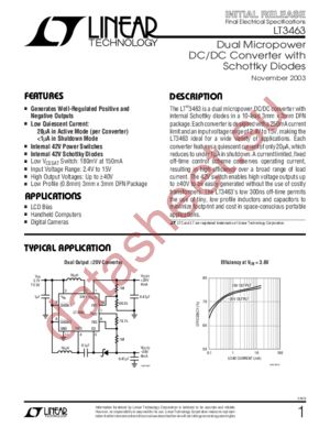 LT3463 datasheet  