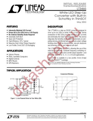 LT3465 datasheet  