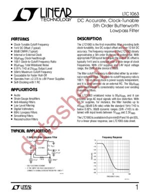 LTC1063CN8 datasheet  