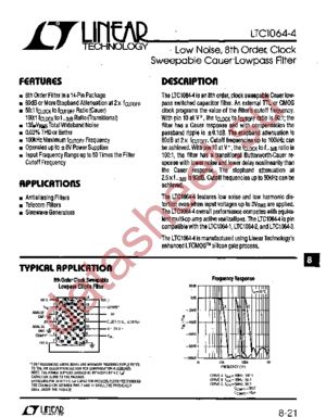 LTC1064-4CN datasheet  