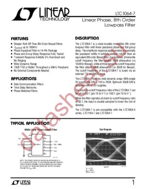 LTC1064-7CN datasheet  