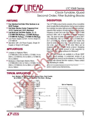 LTC1068CG datasheet  