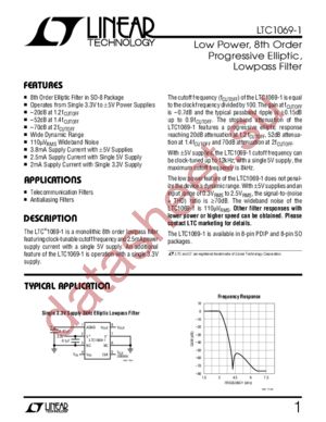 LTC1069-1CS8 datasheet  