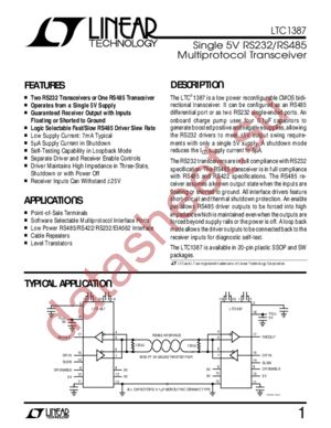 LTC1387CG datasheet  