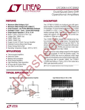 LTC2051 datasheet  