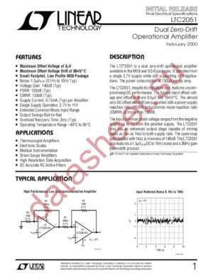 LTC2051CS8 datasheet  