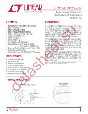 LTC2054IS5 datasheet  