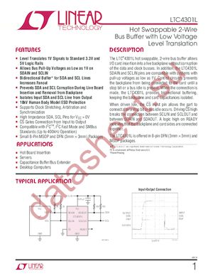 LTC4301LIMS8 datasheet  