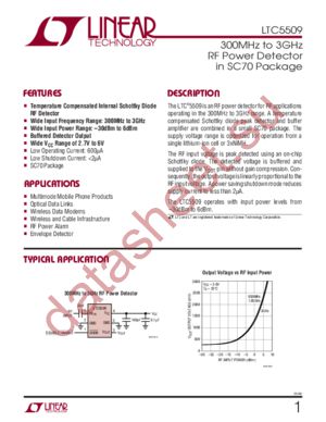 LTC5509ESC6 datasheet  