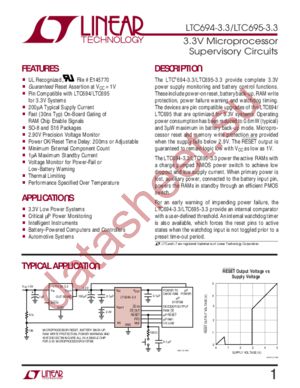 LTC694-3.3 datasheet  