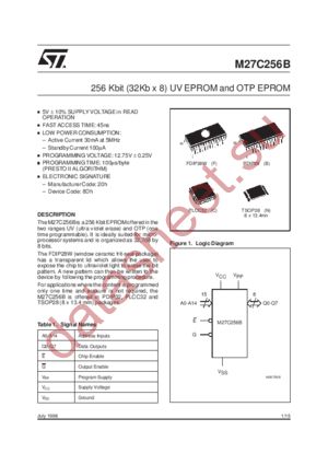 M27C256B-90F6TR datasheet  