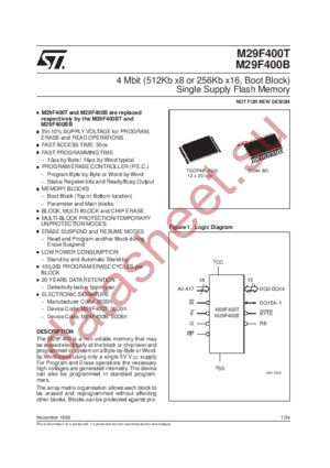 M29F400T-120N6R datasheet  