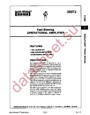 3507J datasheet  