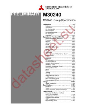 M30240 datasheet  
