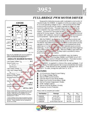 A3952SLB datasheet  