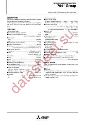 M37641F8HP datasheet  