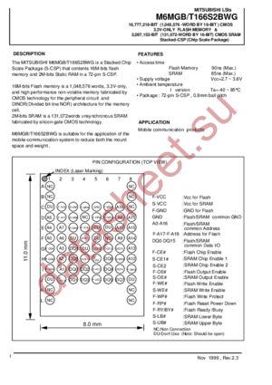 M6MGT166S2BWG datasheet  