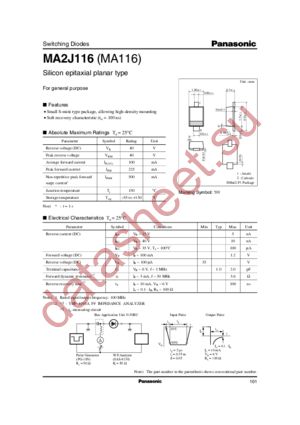 MA116 datasheet  