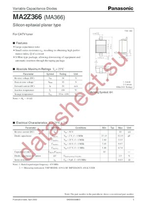 MA366 datasheet  