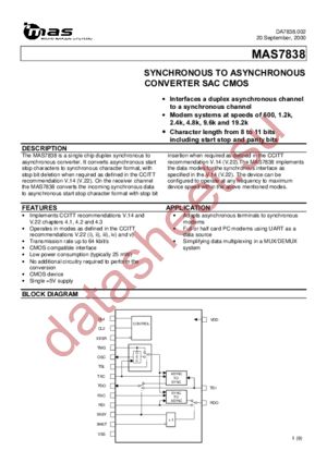 MAS7838S datasheet  