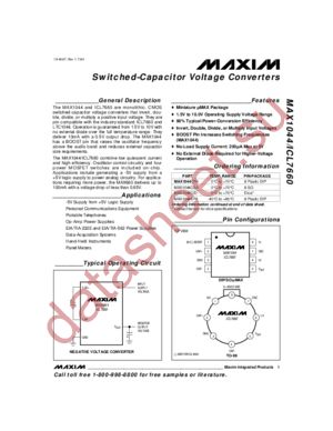 MAX1044MJA datasheet  