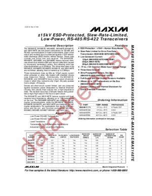 MAX487ECPA datasheet  