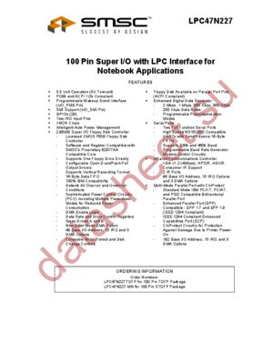 LPC47N227TQFP datasheet  