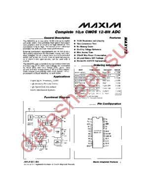 MAX172ACNG datasheet  