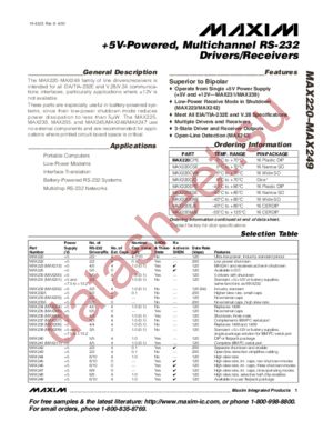 MAX232CWE datasheet  